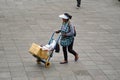 Vendor in Independence Square in Quito, Ecuador Royalty Free Stock Photo