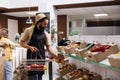 Vendor restocking zero waste supermarket