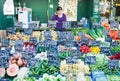 Vendor's stall at the Naschmarkt in Vienna, Austria