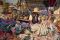 Vendor`s stand in the farmer`s market Colombia Royalty Free Stock Photo