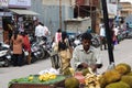 Vendor Selling Coconuts in Bangalore