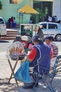 Vendor selling sweet cream