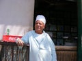 Vendor in traditional wear dress in Country side near river Nile cairo