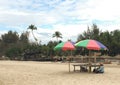 Vendors on the beach in Ngapali, Myanmar