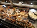 Goods in Reading Terminal Market entrance, Philadelphia