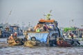 Vendors at the Floating market, Mekong Delta, Can Tho, Vietnam Royalty Free Stock Photo