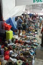 Vendors sell various of second hand stuffs