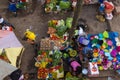 Vendors selling fruits and vegetables at the Bandim Market, in the city of Bissau