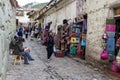 A street scene at Cusco in Peru. Royalty Free Stock Photo