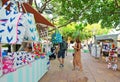 Vendors and visitors at the Sunset Market Puerto Portals