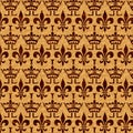 Veneer inlay crown and Fleur-de-Lis Royalty Free Stock Photo