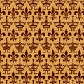 Veneer inlay crown and Fleur-de-Lis Royalty Free Stock Photo