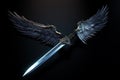 Venerated Death angel sword. Generate Ai Royalty Free Stock Photo