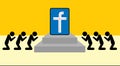 Veneration of the facebook symbol as a religion