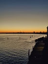 Venetia sunset water view Royalty Free Stock Photo