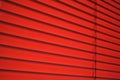 Venetian blind in red