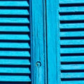 venetian blind in santorini europe greece old architect Royalty Free Stock Photo