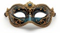 Venetian carnival mask isolated on white background with clipping path Royalty Free Stock Photo