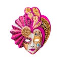 Venetian Carnival Mask from Venice, Italy Royalty Free Stock Photo