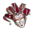 Venetian carnival mask on white background isolated Royalty Free Stock Photo