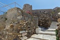 The Venetian castle in Naxos island, Cyclades Royalty Free Stock Photo