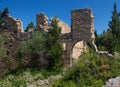 Venetian Castle Ruins near Assos village in Kefalonia Cephalonia island in Greece