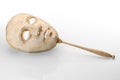 Venetian face mask with stick Royalty Free Stock Photo