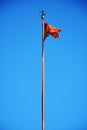 Venetian flag in S. Mark`s Square, in Venice, Italy Royalty Free Stock Photo