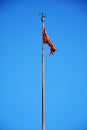 Venetian flag in St. Mark`s Square, Venice, Italy Royalty Free Stock Photo