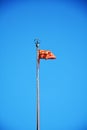 Venetian flag in St. Mark`s Square, Venice, Italy, Europe Royalty Free Stock Photo