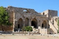 The Venetian fortress of Kyrenia inside, Northern Cyprus Royalty Free Stock Photo