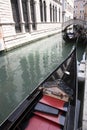 Venetian gondola and canal