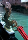 Venetian gondola, detail Royalty Free Stock Photo