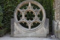 Venetian Gothic architecture in the Hotel de Sully in the garden.