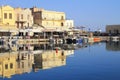 Venetian Harbour at Rethymno, Crete, Greece Royalty Free Stock Photo