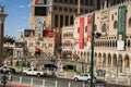 The Venetian Hotel and Casino view of entrance Royalty Free Stock Photo