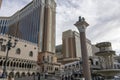 The Venetian hotel and resort with blue sky and clouds in Las Vegas Nevada