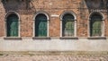 Venetian house with four windows, Venice, Italy Royalty Free Stock Photo