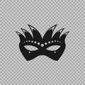 Venetian icon symbol carnival mask on a transparent background Royalty Free Stock Photo