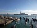 Venetian lagoon  grand canal  San Giorgio Maggiore Royalty Free Stock Photo