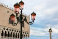 Venetian lantern on St Mark Square, Venice, Italy