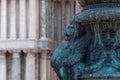 Venetian lion on bas-relief on the streets