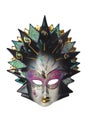 Venetian mask isolated Royalty Free Stock Photo
