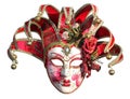 Venetian Mask Isolated on White Royalty Free Stock Photo