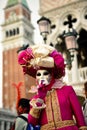 Venetian mask model Carnival 2016 San Marco Square