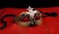 Venetian Mask On Red Royalty Free Stock Photo