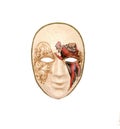 Venetian mask on white