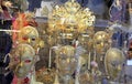 Venetian Masks on display on a market stand