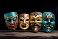 Venetian masks. Theatre cocept Royalty Free Stock Photo