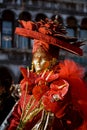 Venetian masquerader (red)